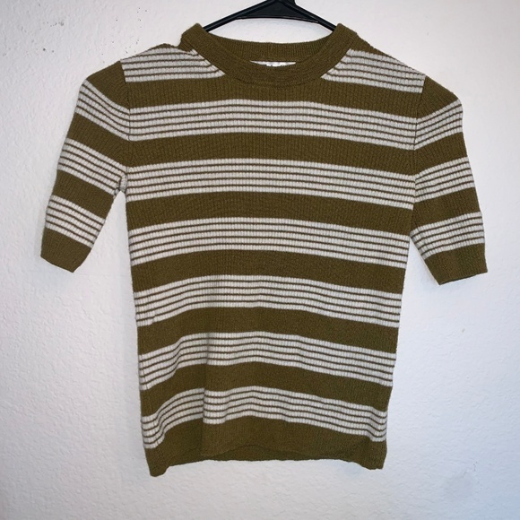 🔻Madewell - Short Sleeve Stripped Top - Picture 1 of 3